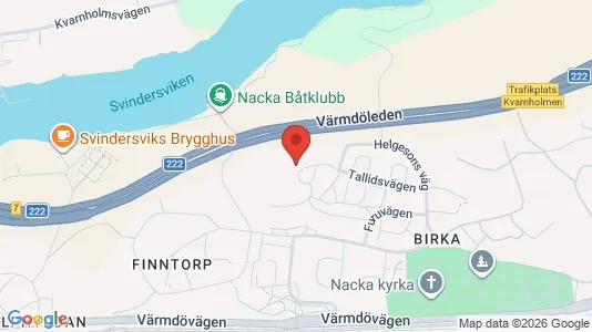 Apartments for rent i Nacka - kort over placeringen