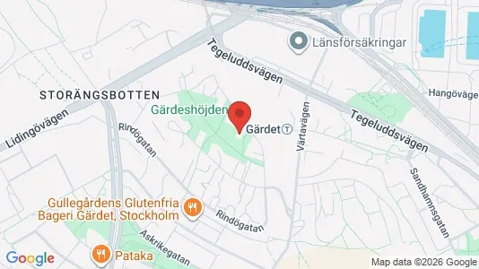Apartments for rent i Gärdet/Djurgården - kort over placeringen