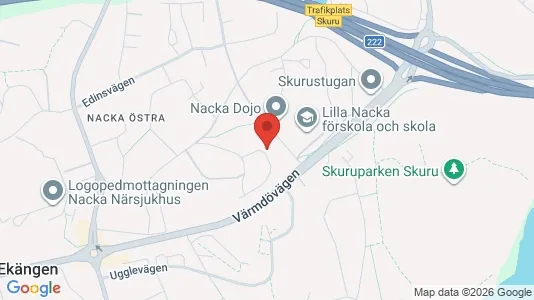 Apartments for rent i Nacka - kort over placeringen