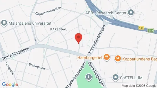 Apartments for rent i Västerås - kort over placeringen