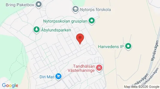 Apartments for rent i Haninge - kort over placeringen