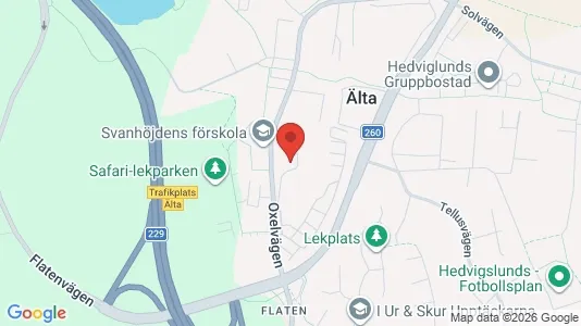 Apartments for rent i Nacka - kort over placeringen