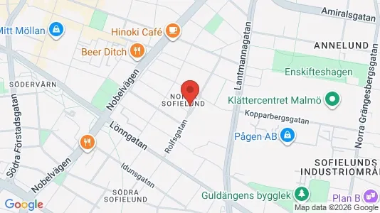 Apartments for rent i Sofielund - kort over placeringen