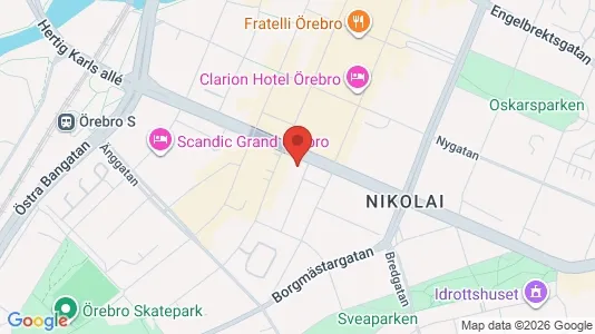 Apartments for rent i Örebro - kort over placeringen