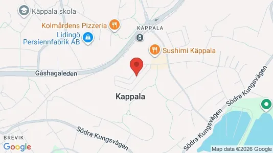 Apartments for rent i Lidingö - kort over placeringen