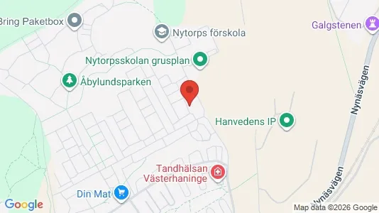 Apartments for rent i Haninge - kort over placeringen
