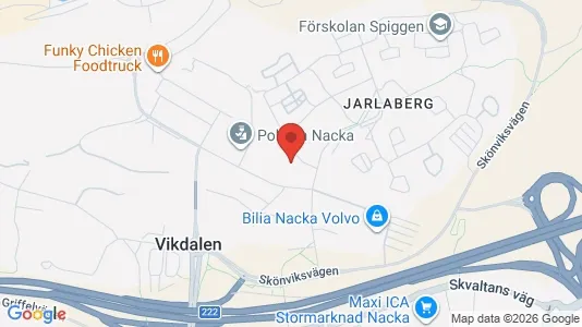 Apartments for rent i Nacka - kort over placeringen