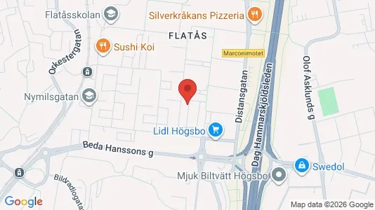 Apartments for rent i Askim-Frölunda-Högsbo - kort over placeringen