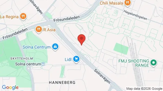 Apartments for rent i Solna - kort over placeringen