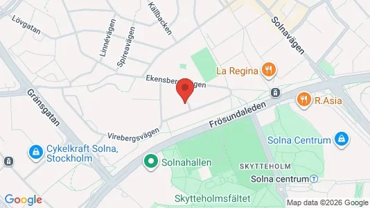 Apartments for rent i Solna - kort over placeringen