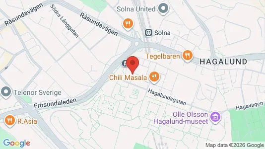 Apartments for rent i Solna - kort over placeringen