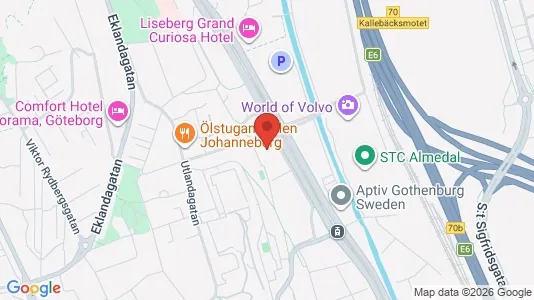 Apartments for rent i Johanneberg - kort over placeringen