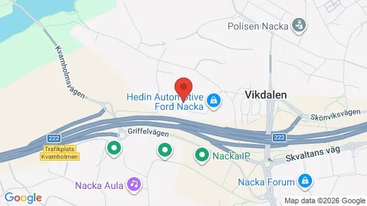 Apartments for rent i Nacka - kort over placeringen