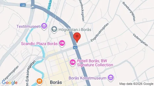 Apartments for rent i Borås - kort over placeringen