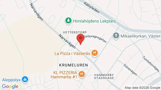 Apartments for rent i Västerås - kort over placeringen