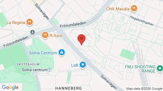 Apartments for rent i Solna - kort over placeringen