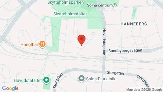 Apartments for rent i Solna - kort over placeringen