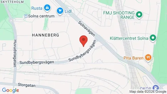 Apartments for rent i Solna - kort over placeringen