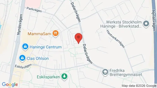 Apartments for rent i Haninge - kort over placeringen