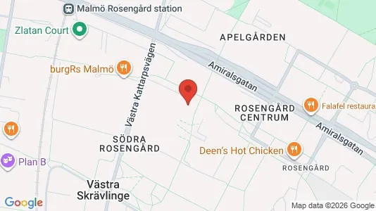 Apartments for rent i Rosengård - kort over placeringen