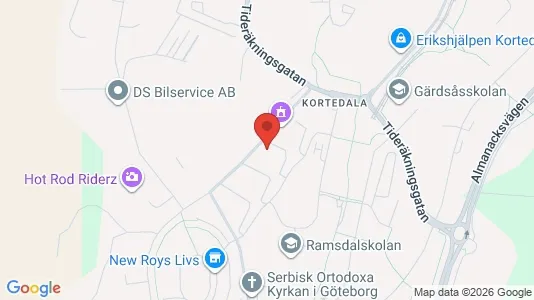 Apartments for rent i Gothenburg East - kort over placeringen