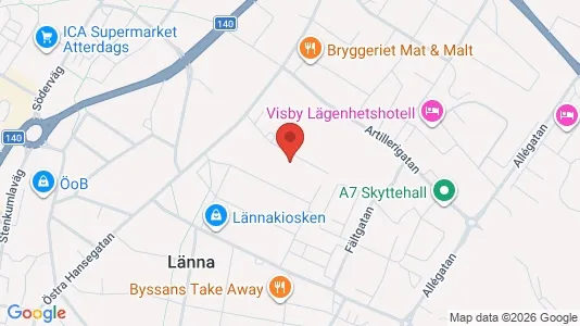 Apartments for rent i Gotland - kort over placeringen
