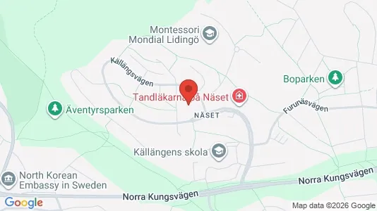 Apartments for rent i Lidingö - kort over placeringen
