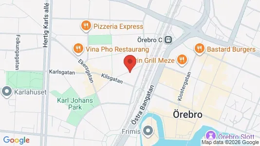 Apartments for rent i Örebro - kort over placeringen