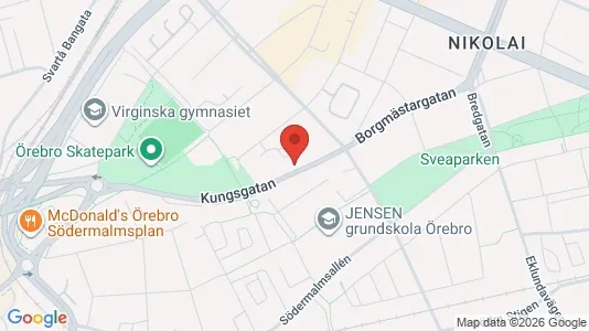 Apartments for rent i Örebro - kort over placeringen