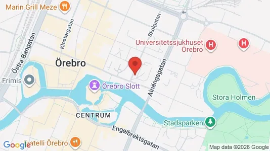 Apartments for rent i Örebro - kort over placeringen