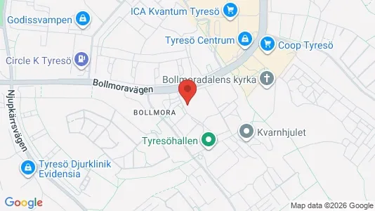 Apartments for rent i Tyresö - kort over placeringen