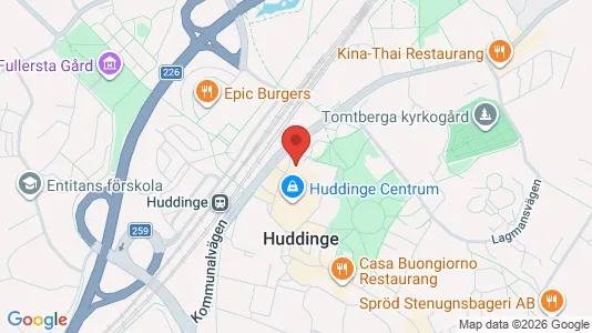 Apartments for rent i Huddinge - kort over placeringen