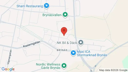 Apartments for rent i Gävle - kort over placeringen