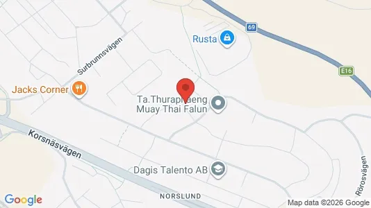 Apartments for rent i Falun - kort over placeringen