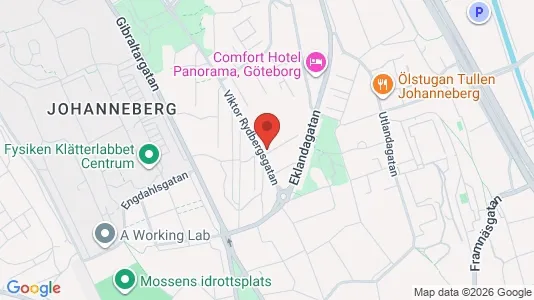 Apartments for rent i Johanneberg - kort over placeringen