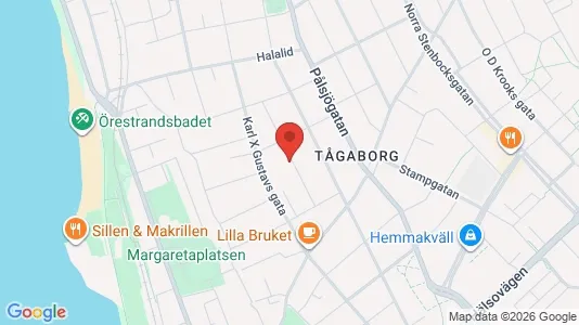 Apartments for rent i Helsingborg - kort over placeringen