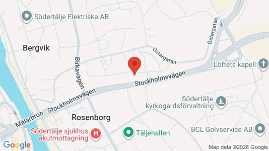 Apartments for rent i Södertälje - kort over placeringen