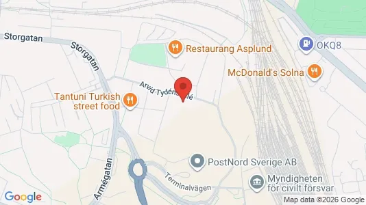 Apartments for rent i Solna - kort over placeringen