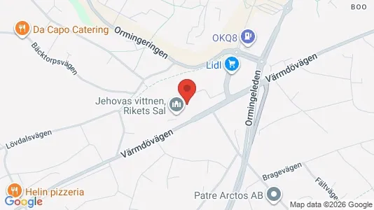 Apartments for rent i Nacka - kort over placeringen