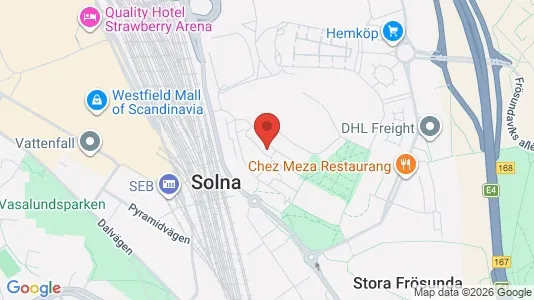 Apartments for rent i Solna - kort over placeringen