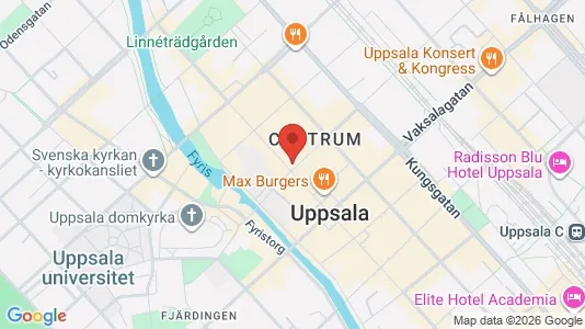 Apartments for rent i Uppsala - kort over placeringen