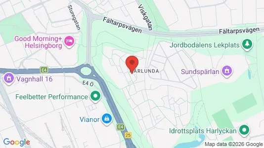 Apartments for rent i Helsingborg - kort over placeringen