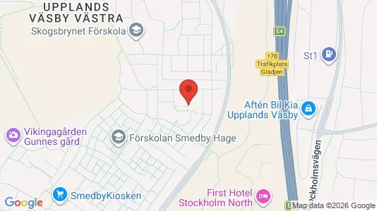 Apartments for rent i Upplands Väsby - kort over placeringen