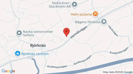 Apartments for rent i Nacka - kort over placeringen