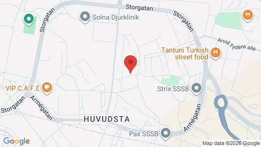 Apartments for rent i Solna - kort over placeringen