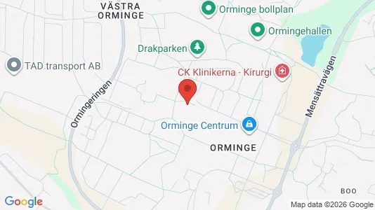 Apartments for rent i Nacka - kort over placeringen
