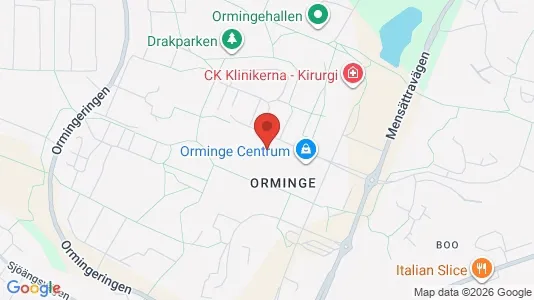 Apartments for rent i Nacka - kort over placeringen