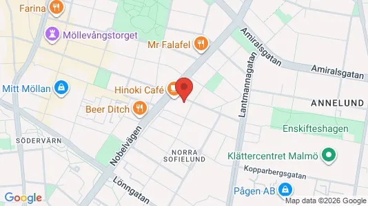 Apartments for rent i Sofielund - kort over placeringen