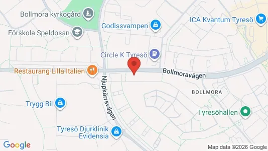 Apartments for rent i Tyresö - kort over placeringen