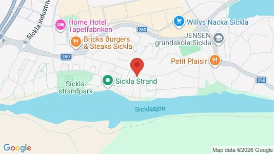 Apartments for rent i Nacka - kort over placeringen
